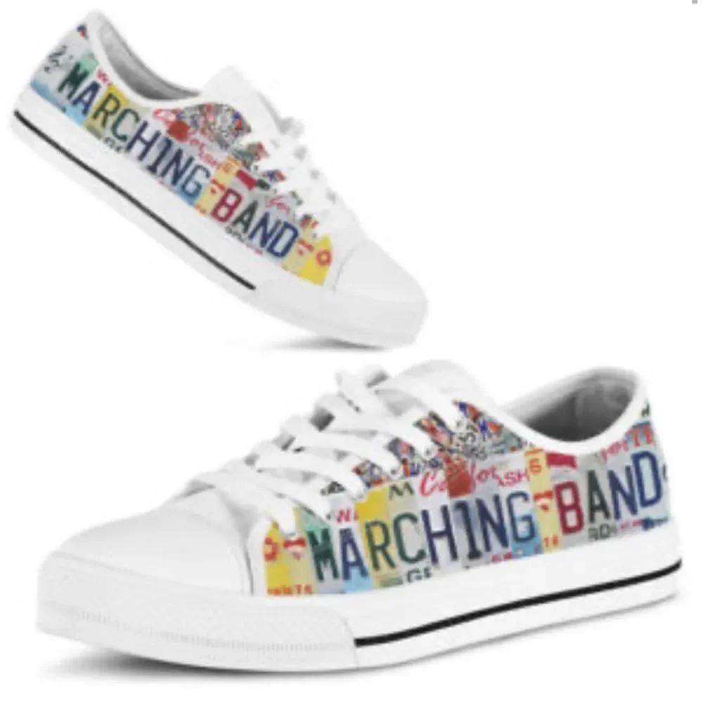 Marching Band Graphic Sneakers - Multicolor